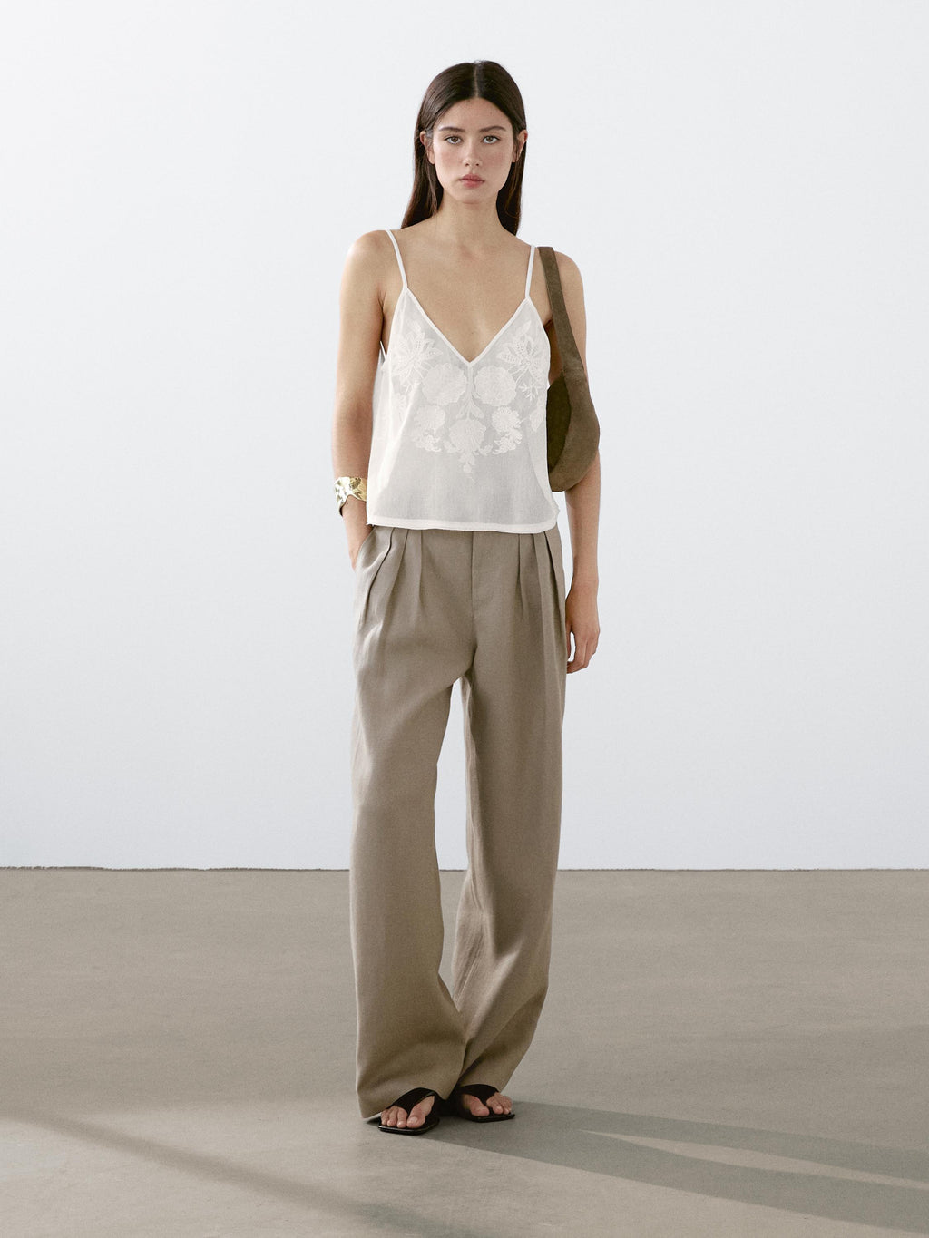 Riva Linen Trousers in Oatmeal