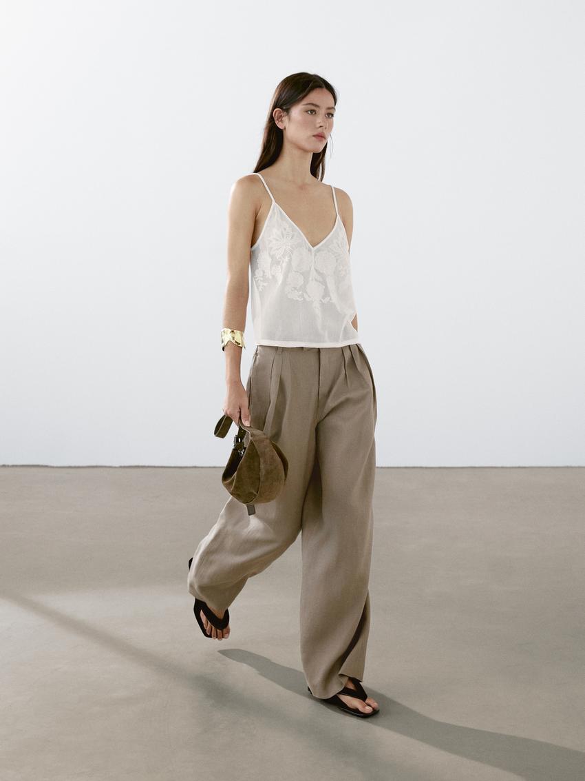 Riva Linen Trousers in Oatmeal