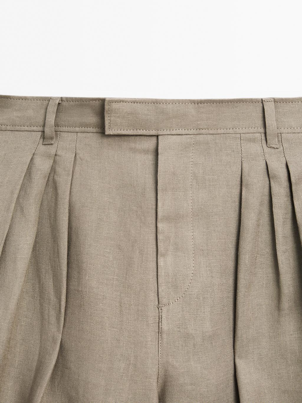 Riva Linen Trousers in Oatmeal