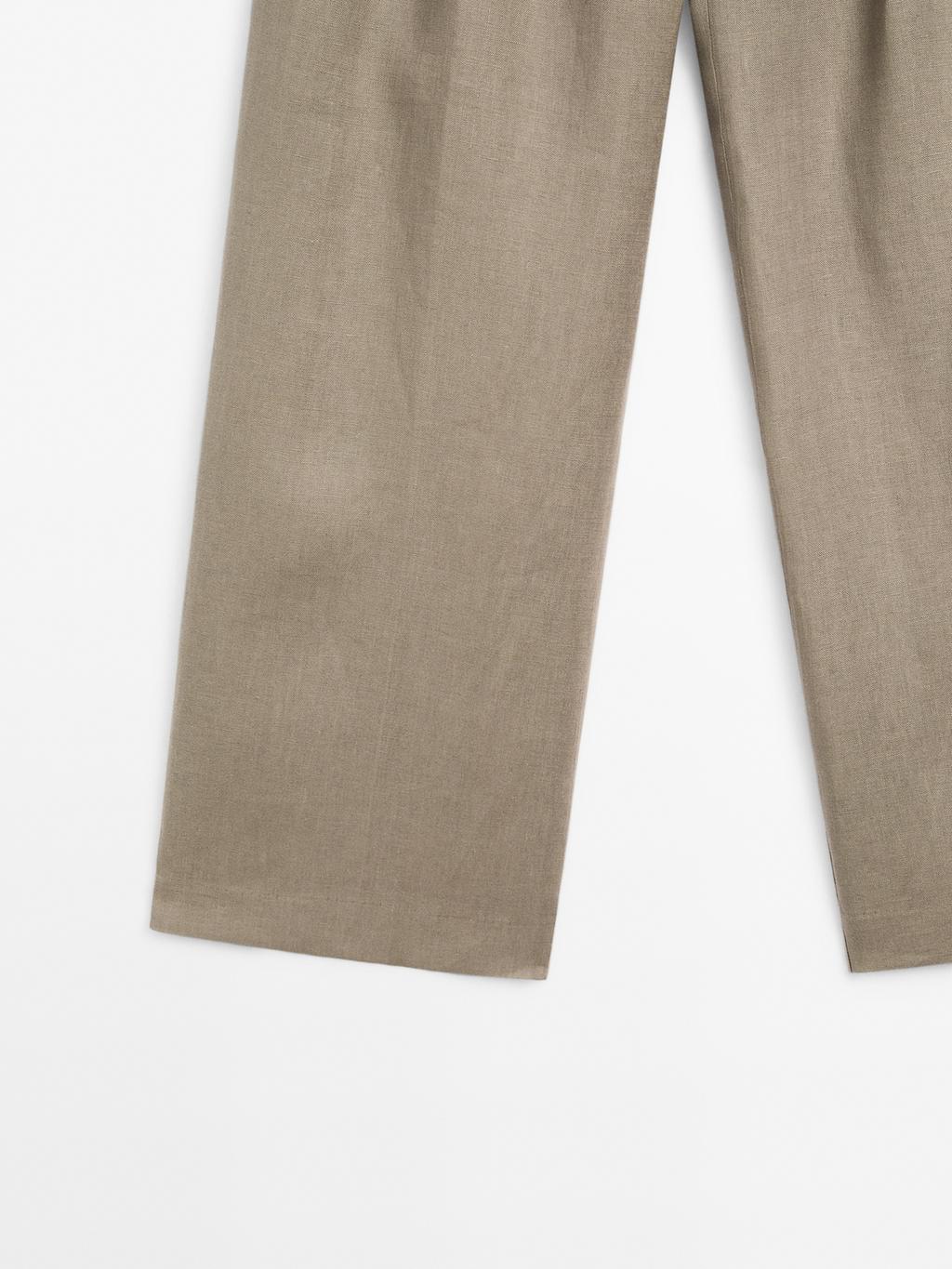 Riva Linen Trousers in Oatmeal