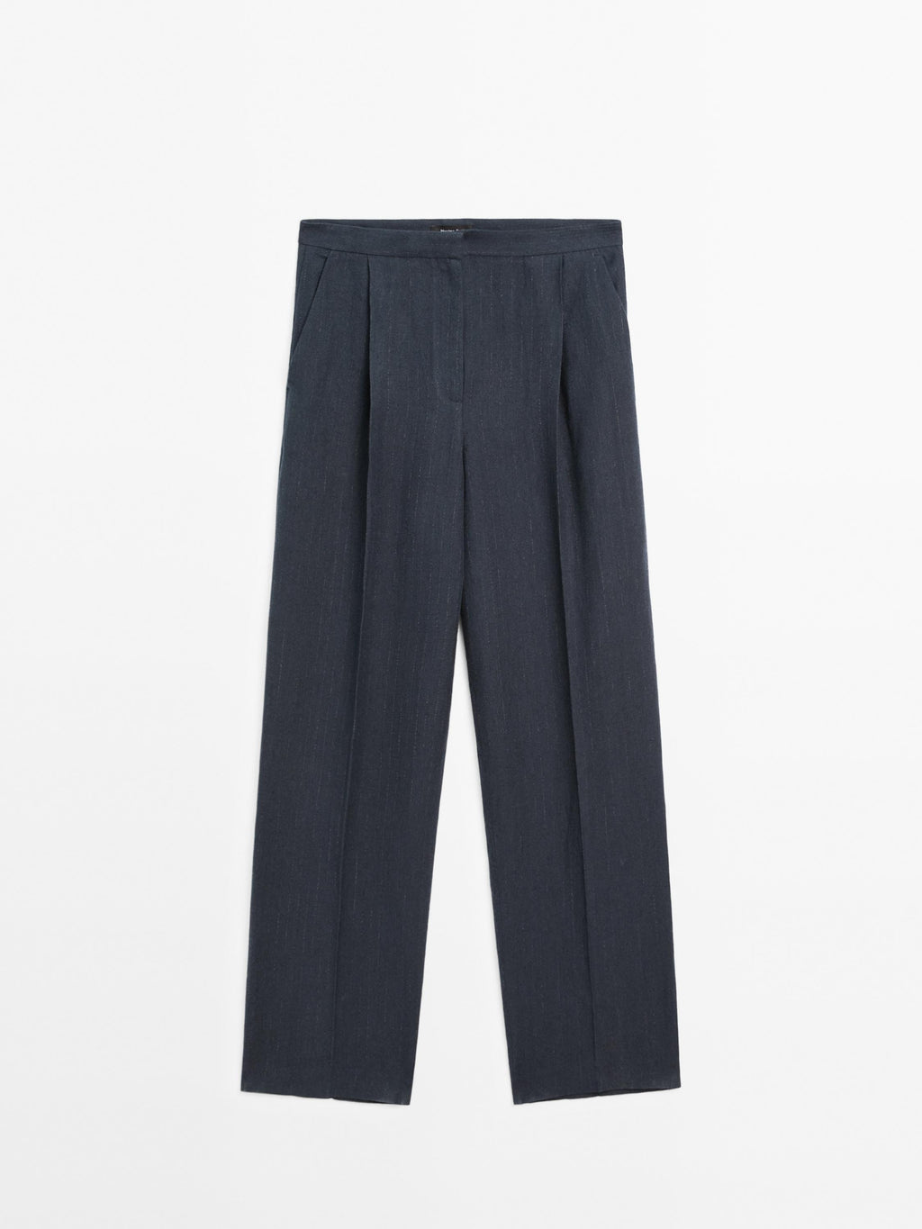Riva Linen Trousers in Navy