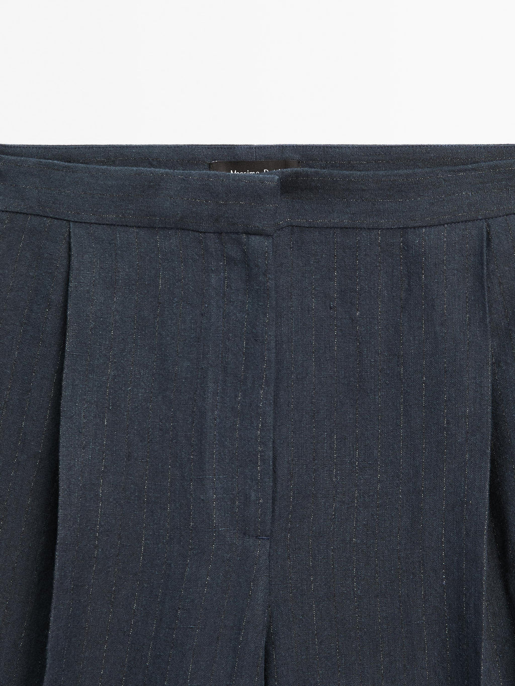 Riva Linen Trousers in Navy