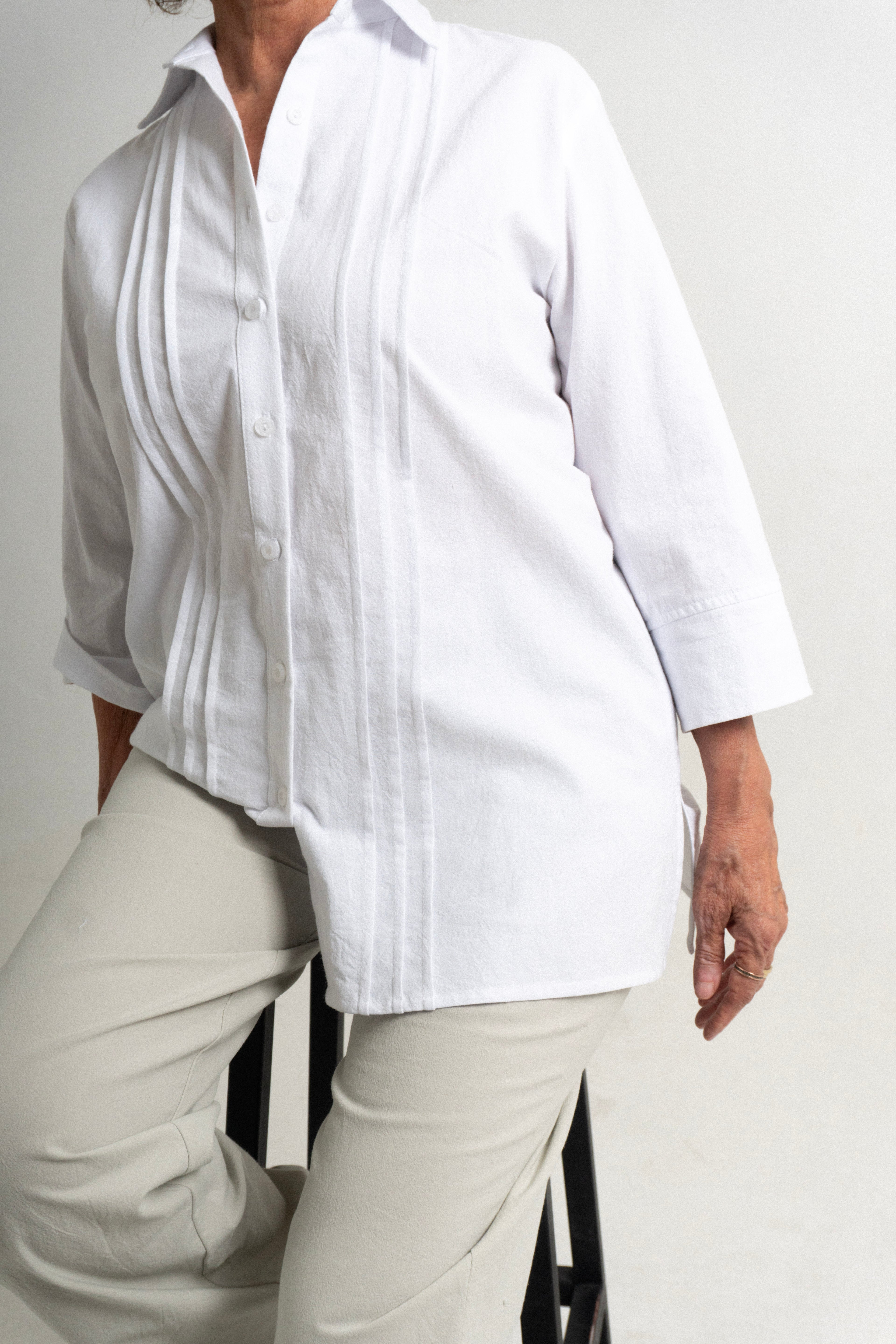 Blusa Manta Merida - Blanco (Manta)