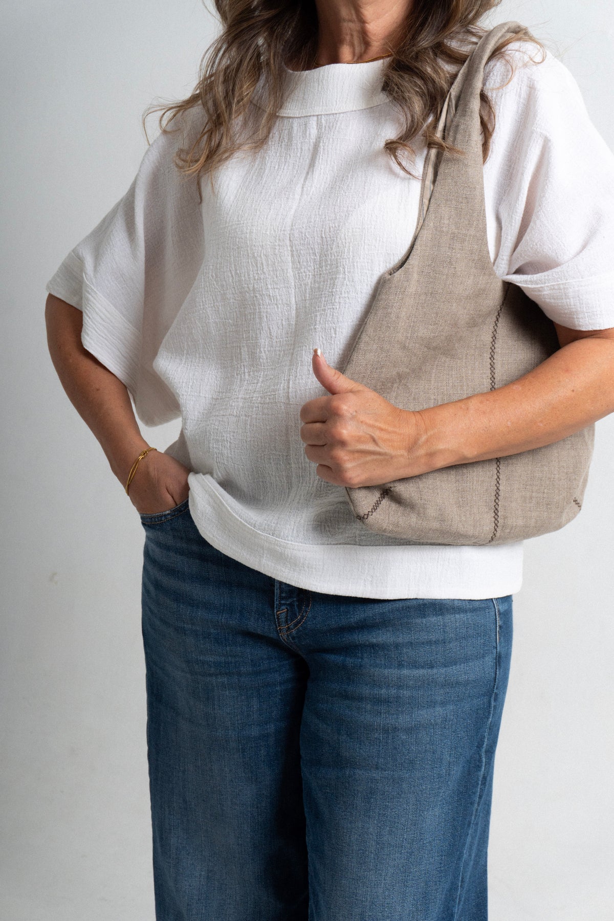 Blusa Manta Sofia - Blanco (Manta)