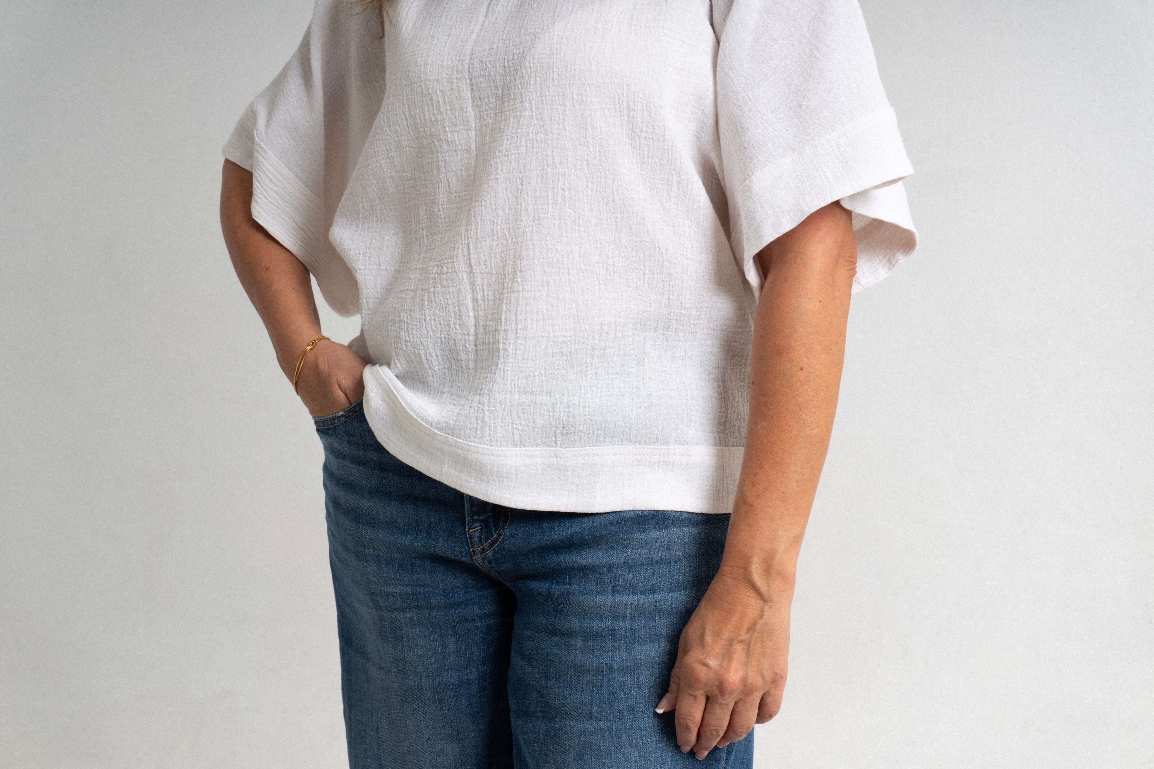 Blusa Manta Sofia - Blanco (Manta)