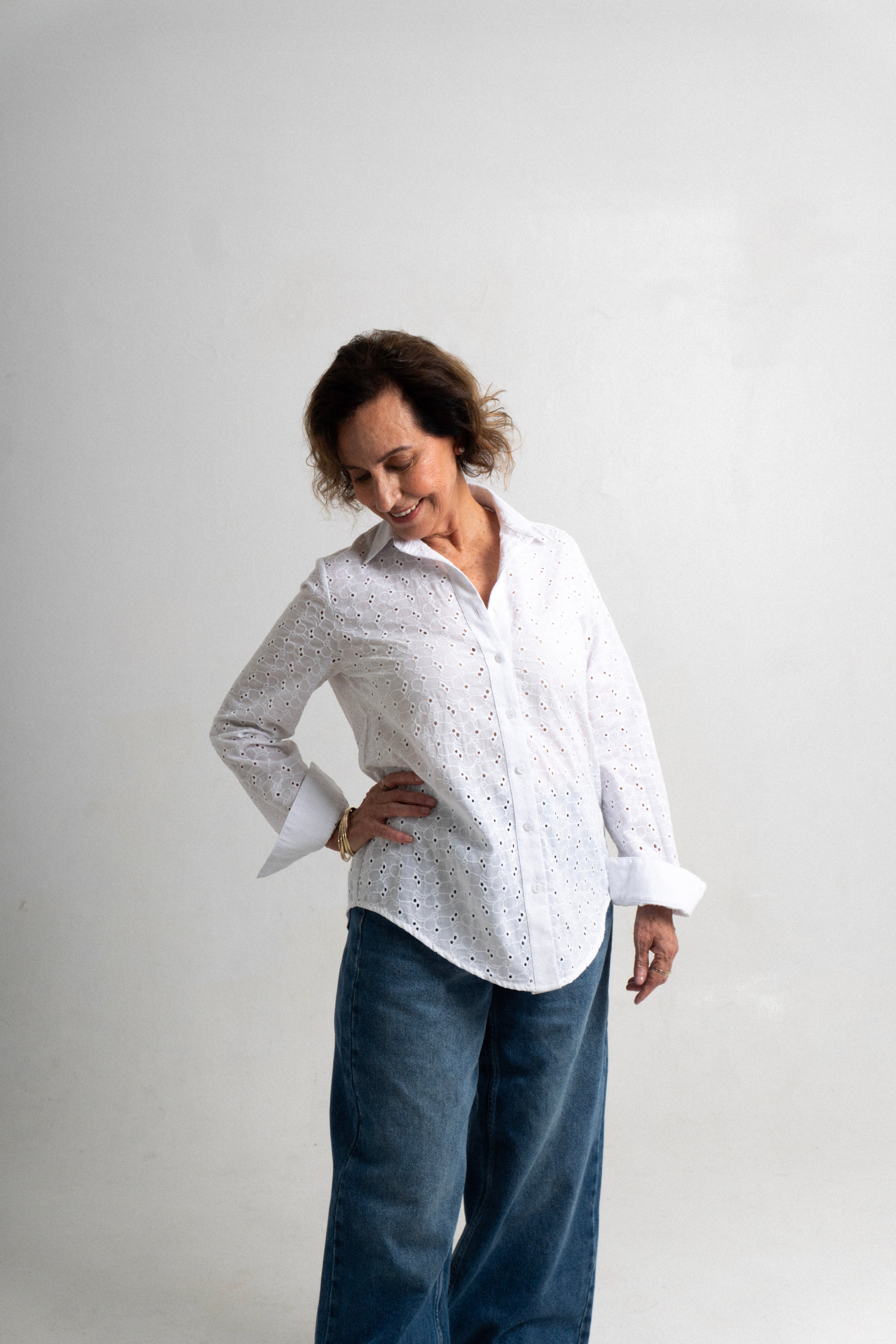 Blusa Manta Taxco - Blanco (Manta Bordada)