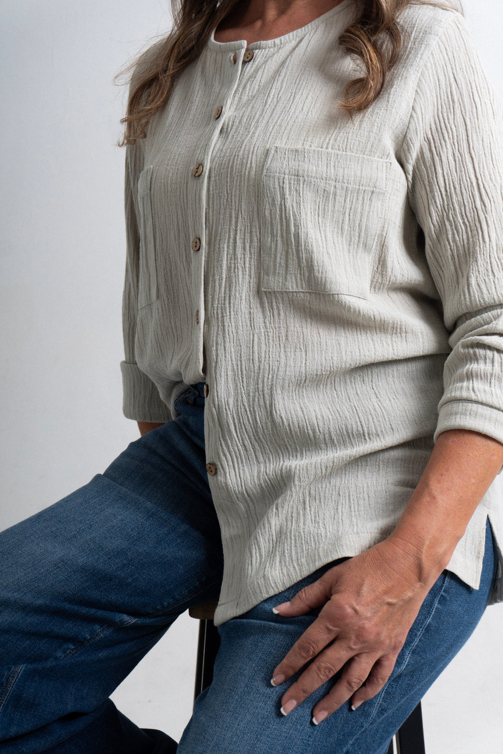 Blusa Valladolid - Latte (Manta)