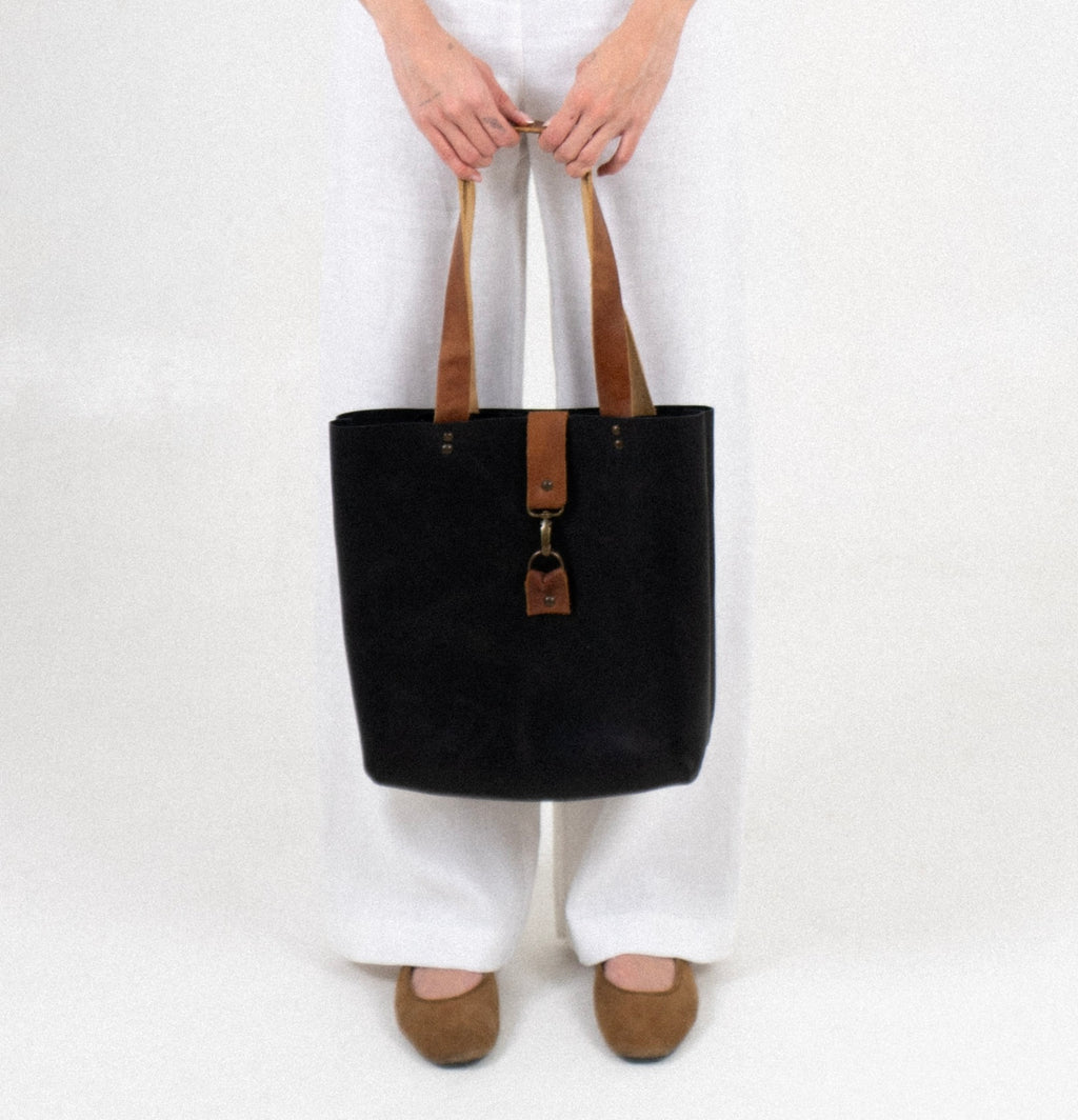 Bolsa Grande Piel Negro