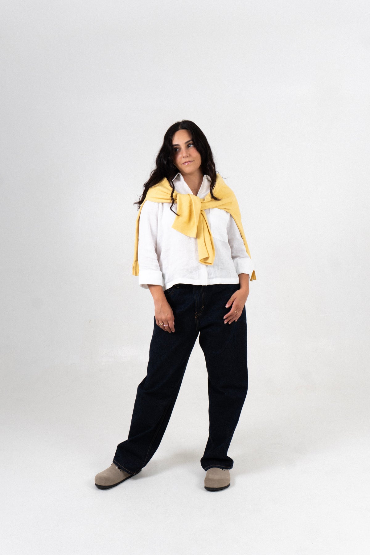 Camisa Lino Abril - Blanco