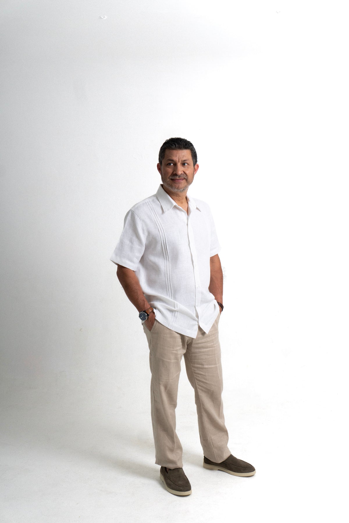 Camisa Lino Allende - Blanco