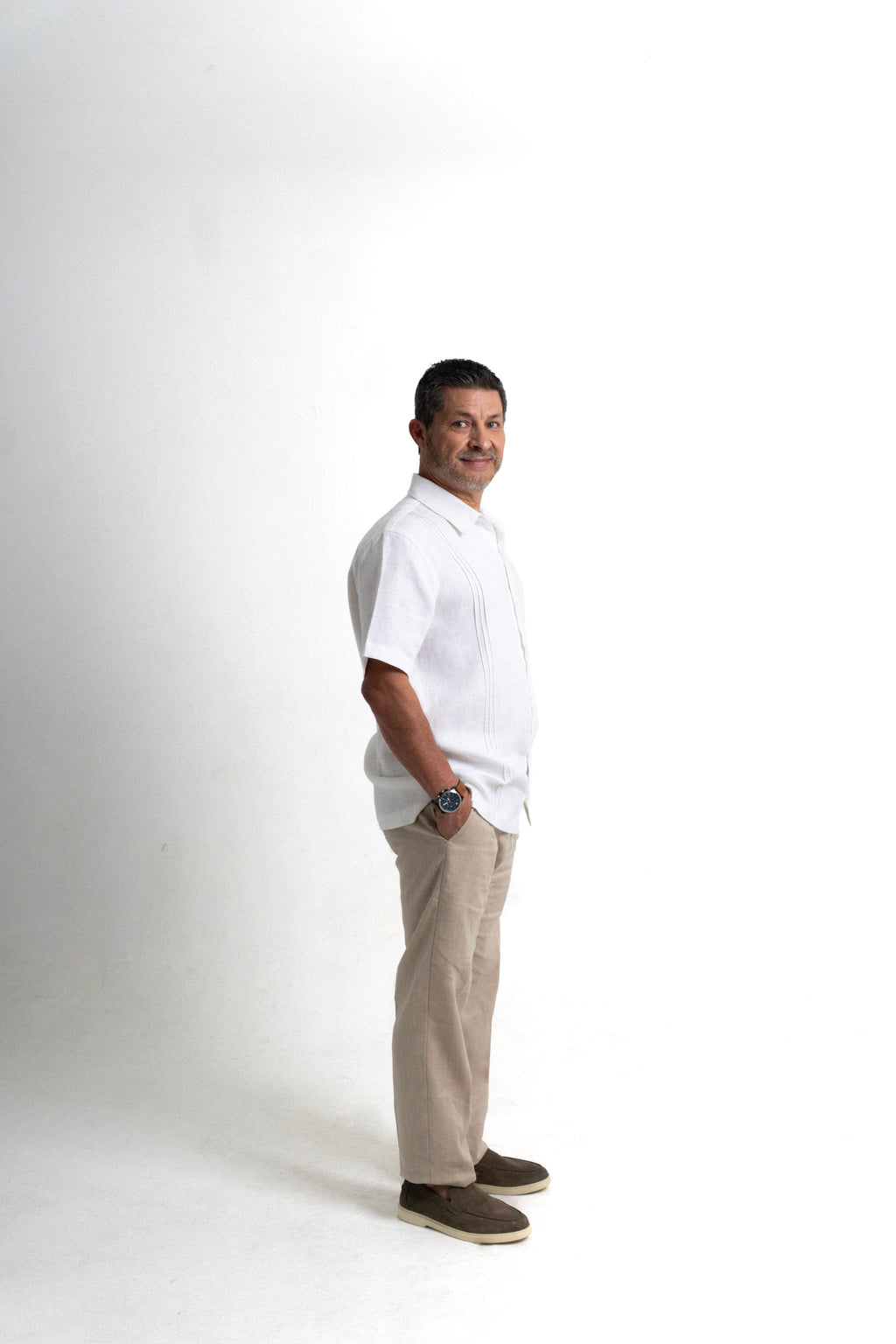 Camisa Lino Allende - Blanco