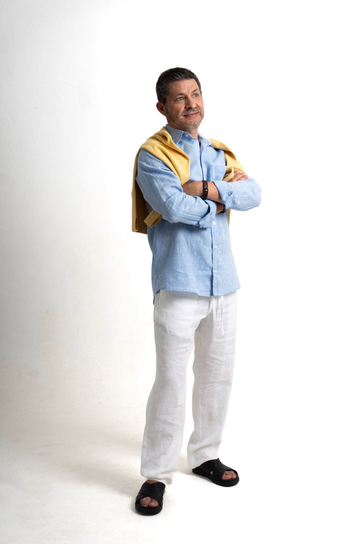 Camisa Lino Monterosso - Azul Brisa