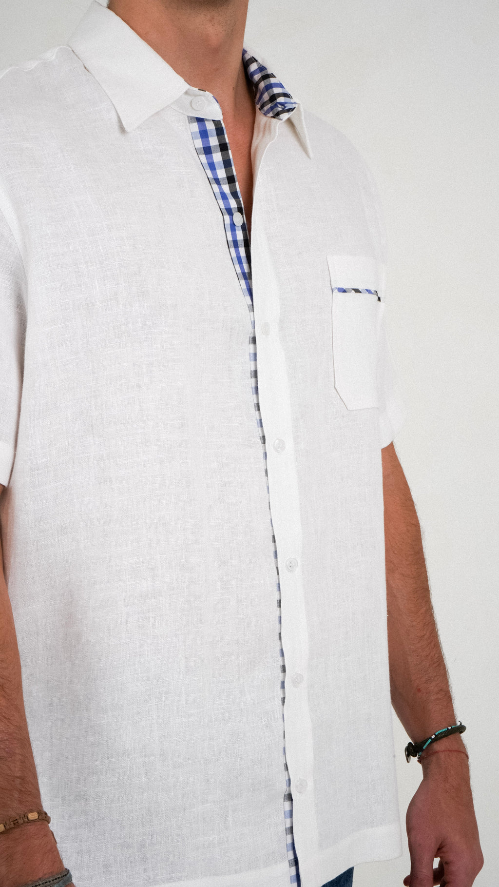 Camisa Lino Queretaro - Blanco