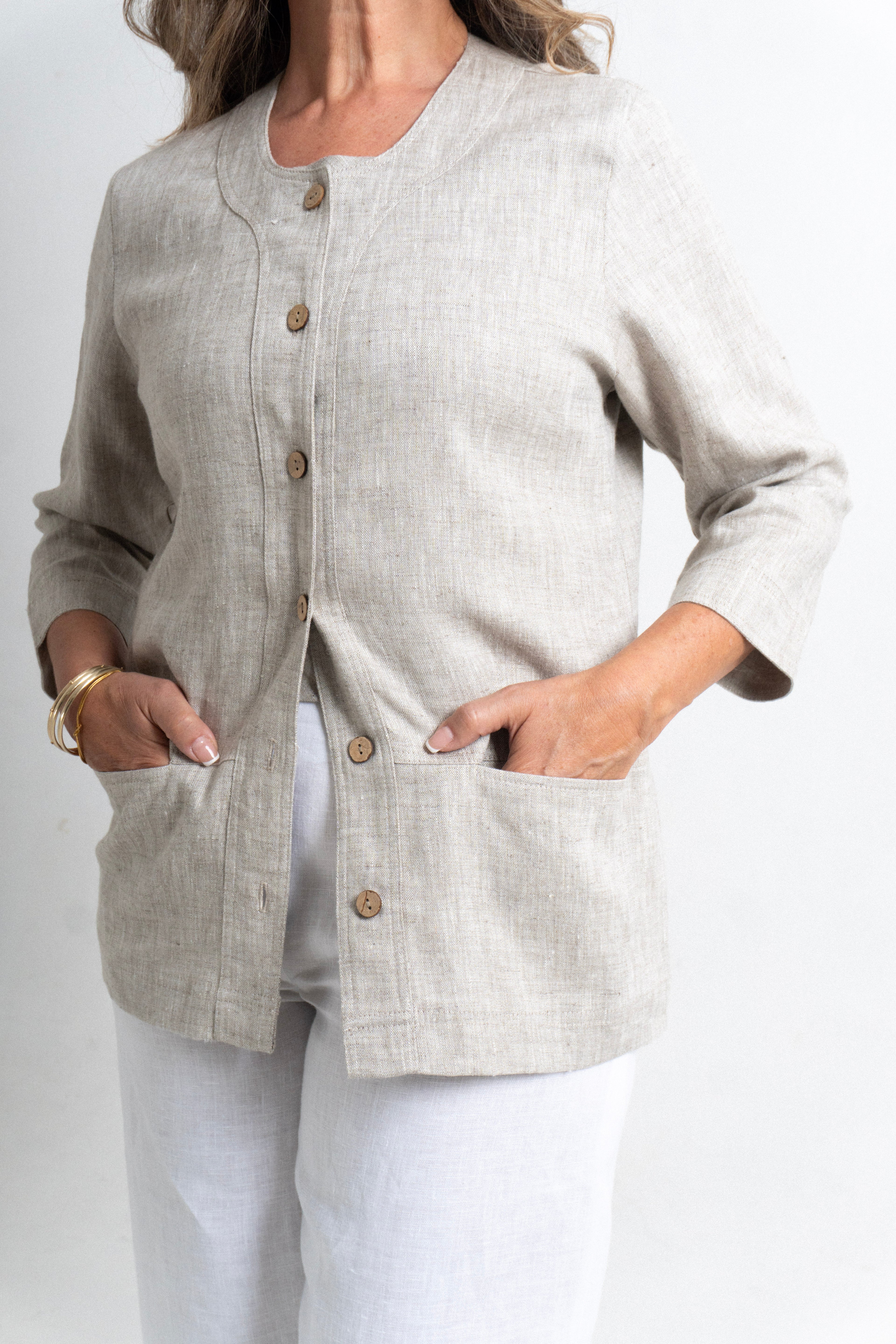 Chaqueta Roma - Avena