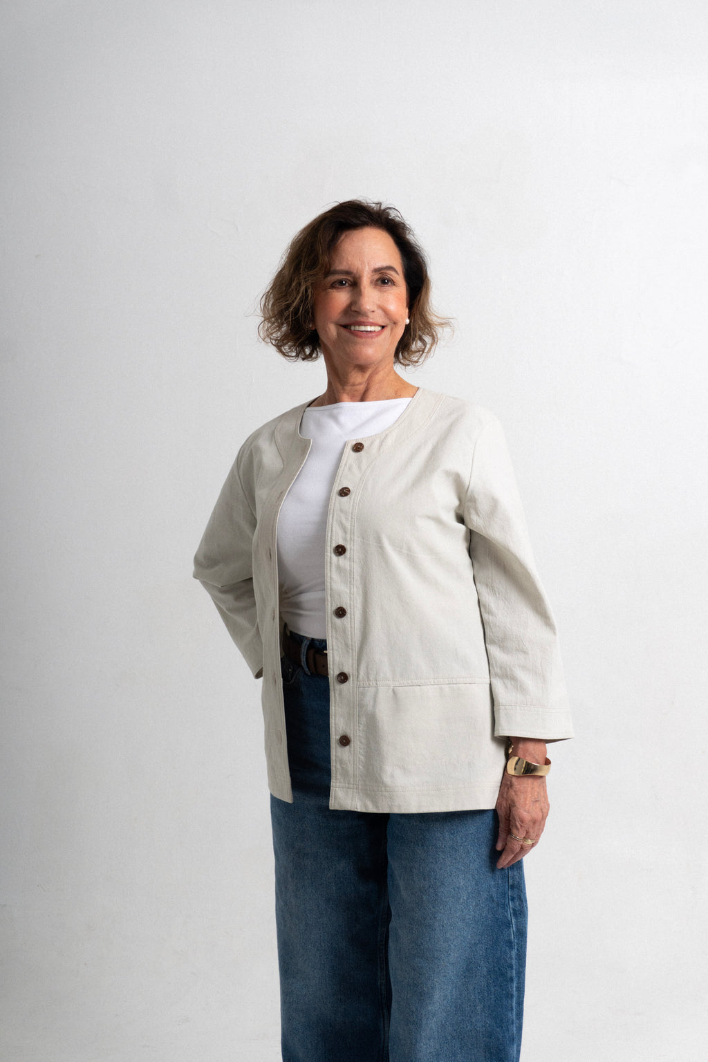 Chaqueta Roma - Latte (Manta)
