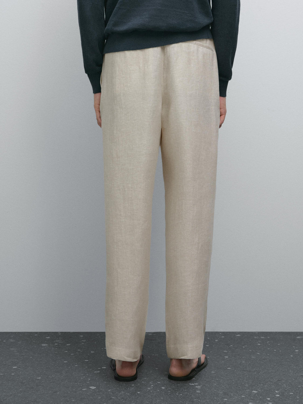 Monterroso Linen Trousers in Oatmeal