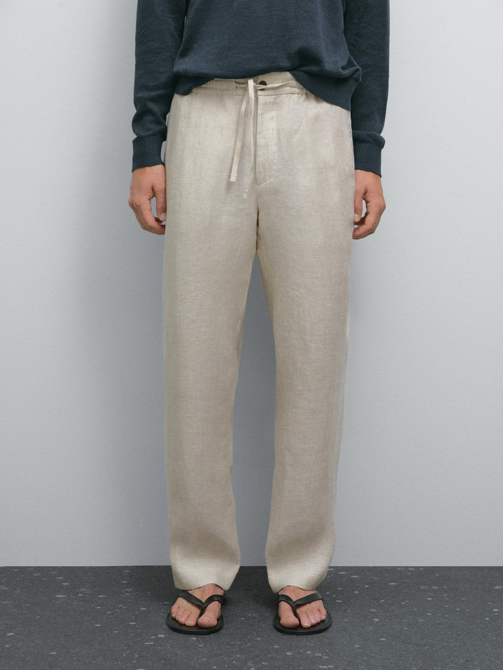 Monterroso Linen Trousers in Oatmeal