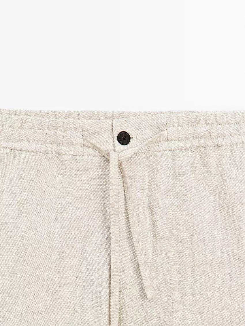 Monterroso Linen Trousers in Oatmeal