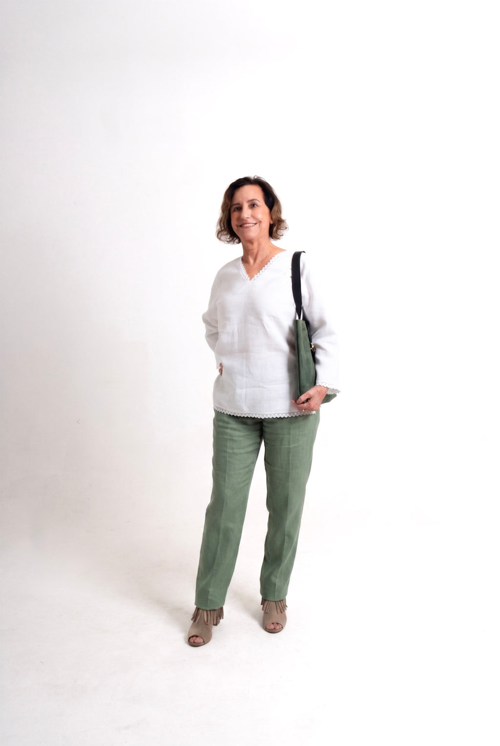 Pantalon Florencia - Eucalipto