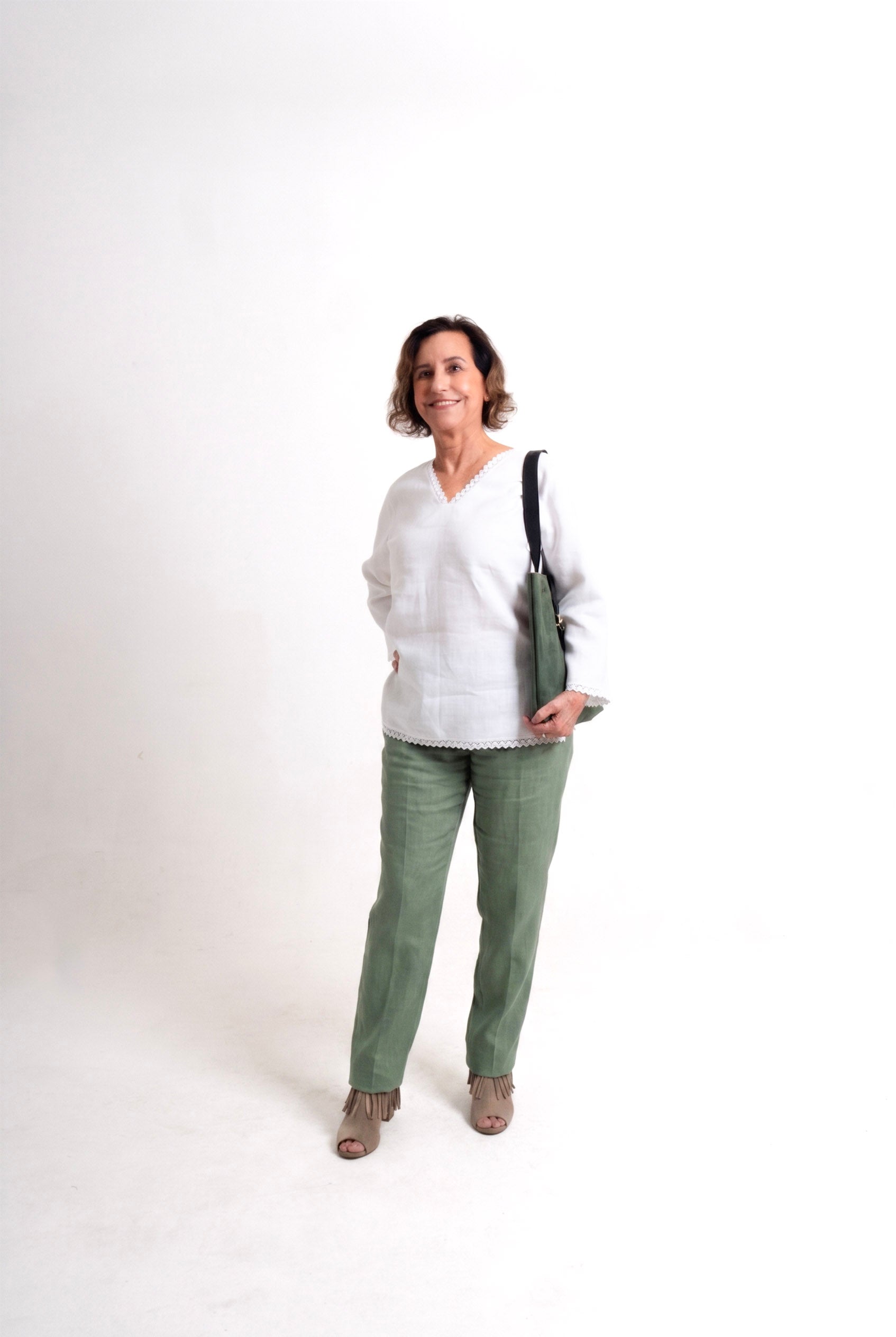 Pantalon Florencia - Eucalipto
