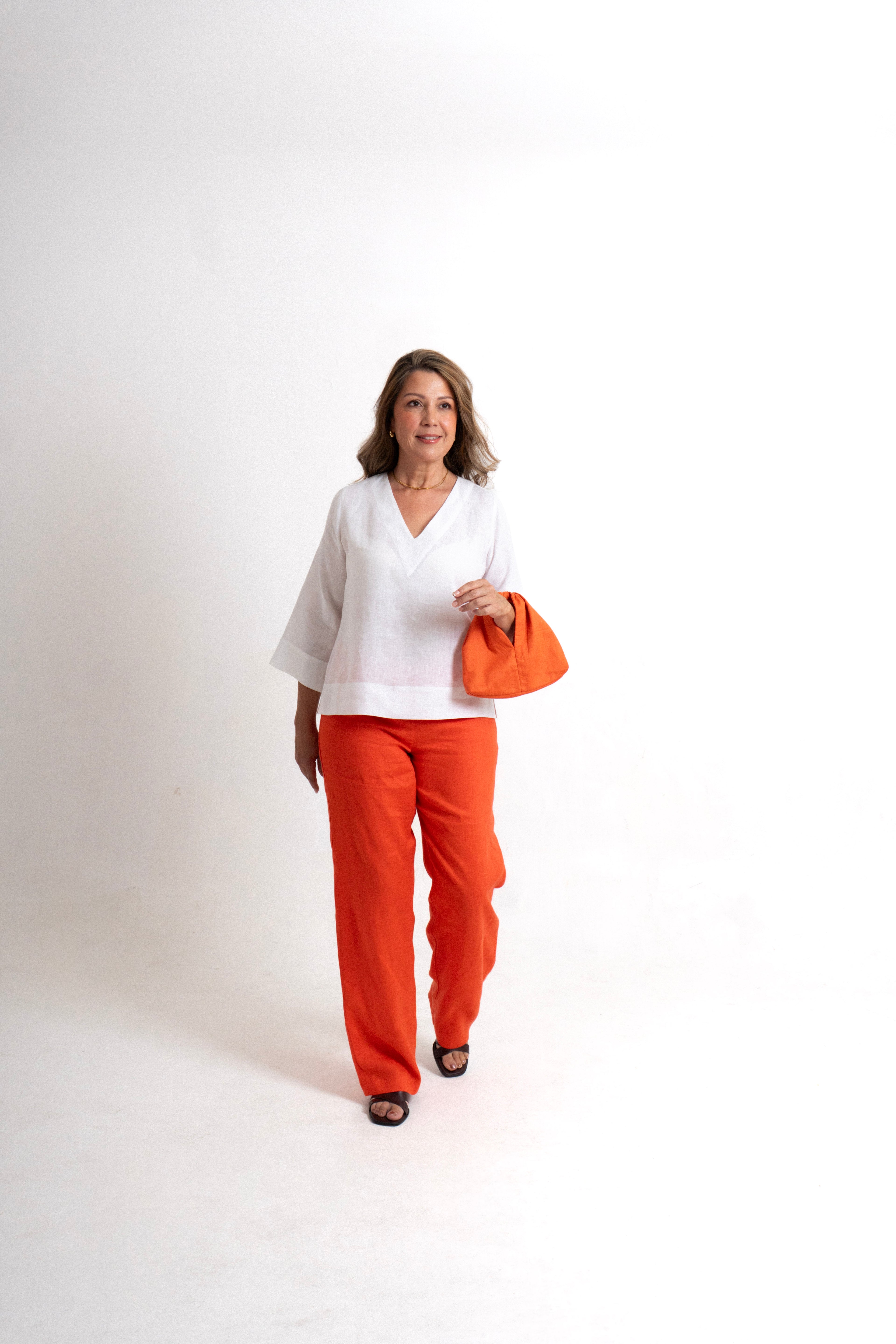 Pantalon Florencia - Mandarina