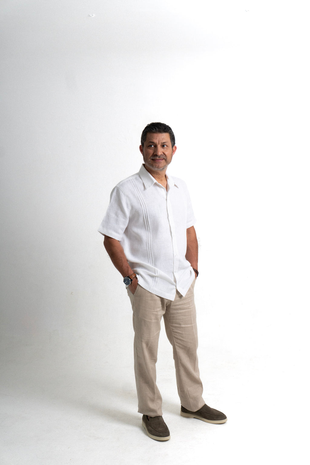 Pantalon Lino Milan - Natural