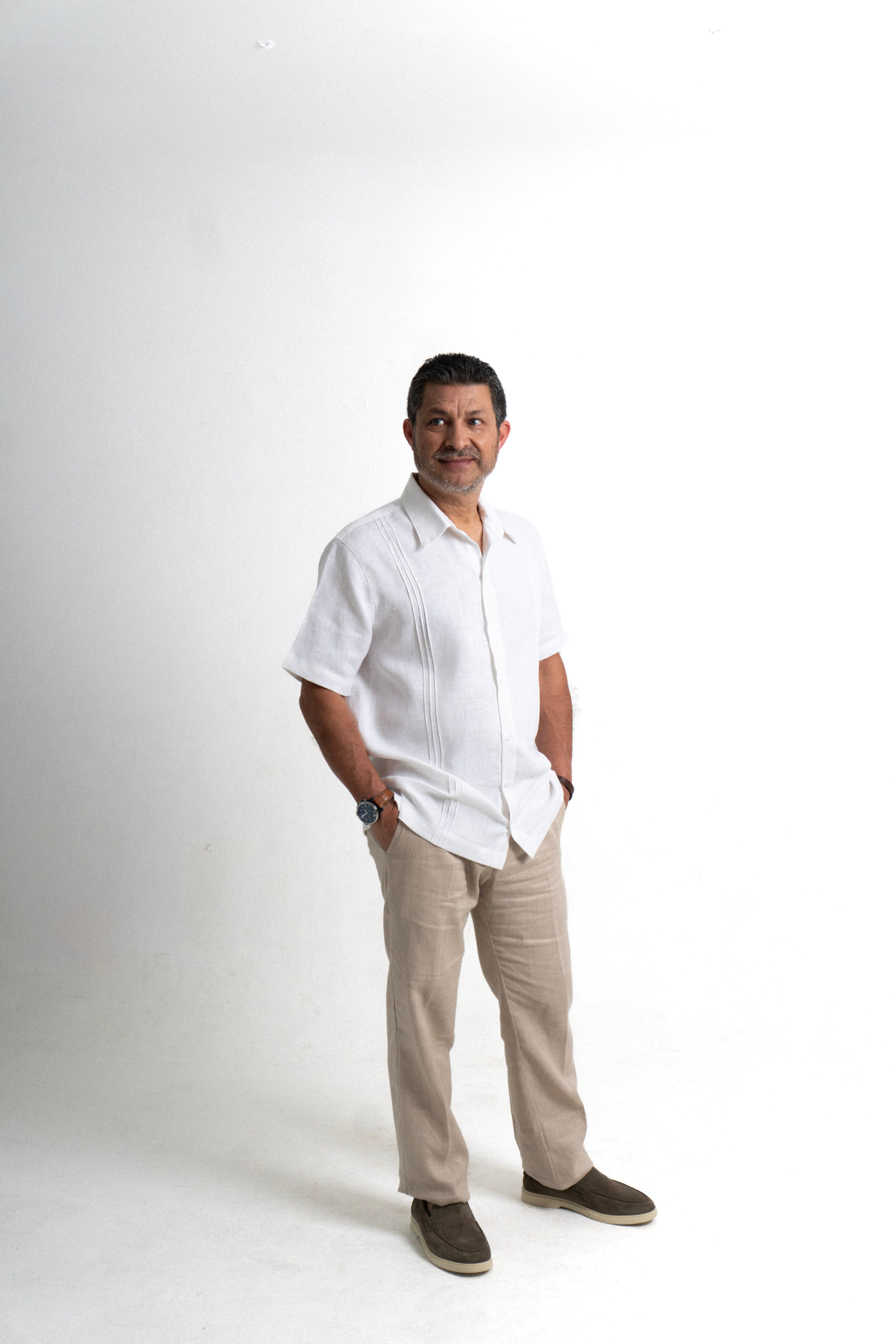 Pantalon Lino Milan - Natural