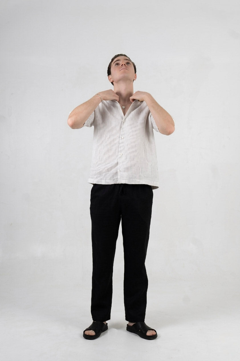 Pantalon Lino Paulo - Negro