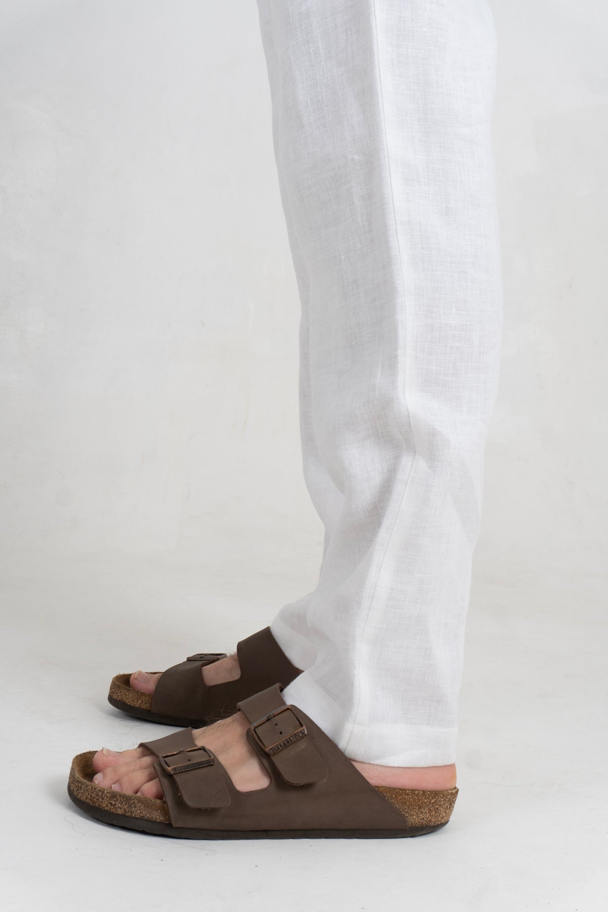 Pantalon Lino Rimini - Blanco