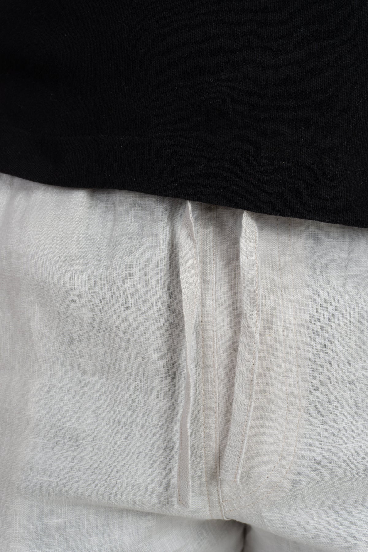Pantalon Lino Rimini - Marfil