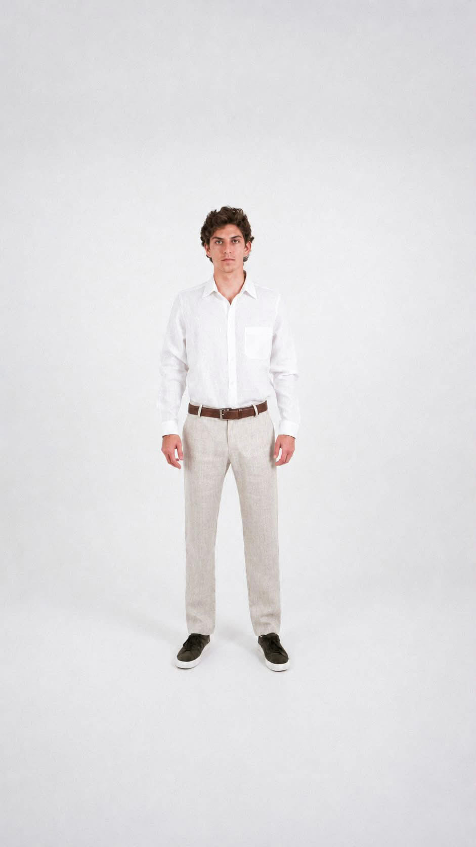 Pantalon Lino Santorini - Avena