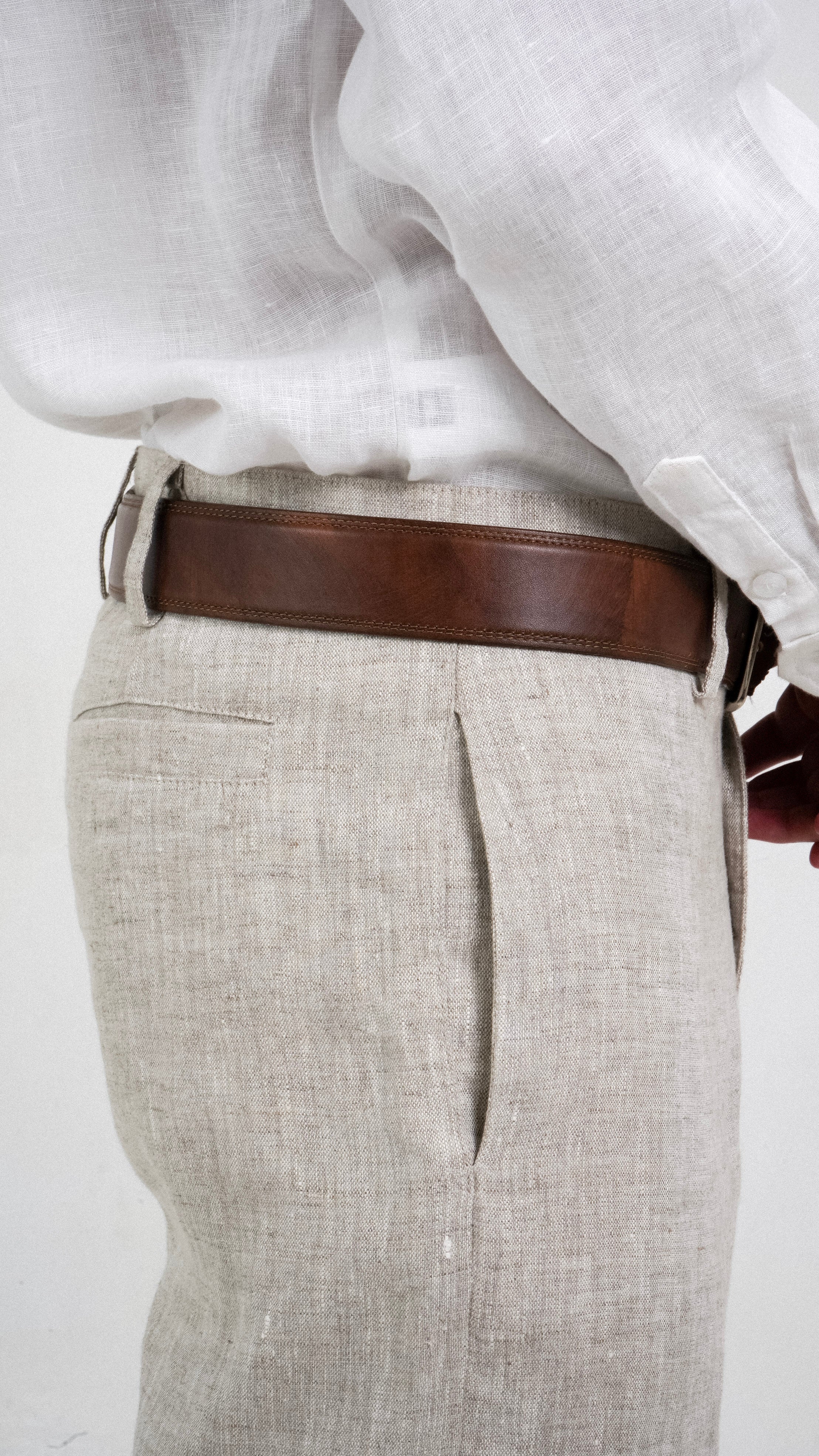 Pantalon Lino Santorini - Avena