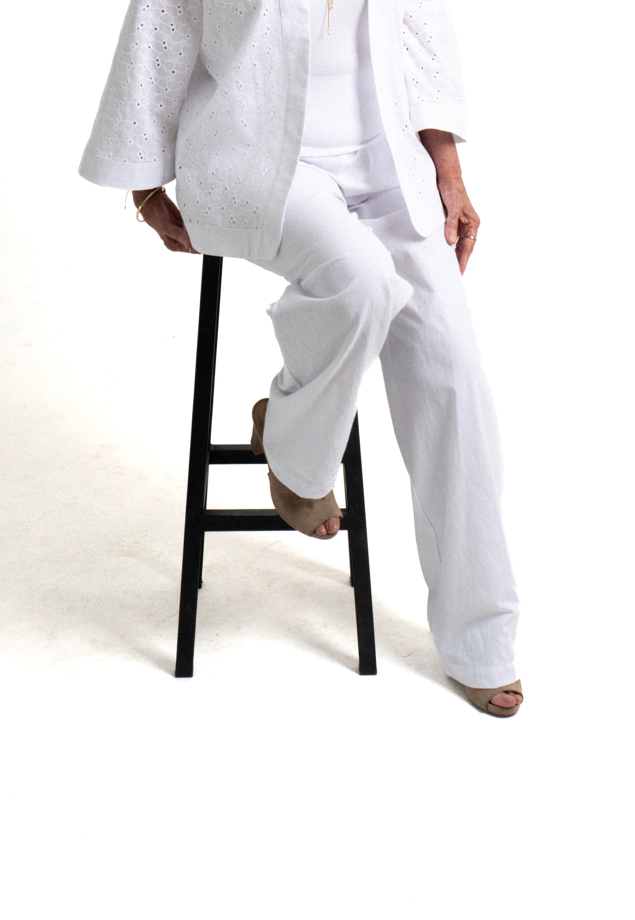 Pantalon Lucca - Blanco (Manta)